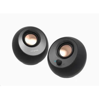 Creative PEBBLE V3, boxe desktop 2.0 cu USB-C și Bluetooth 5.0 - negru