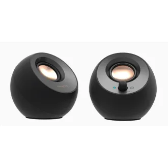 Creative PEBBLE V3, boxe desktop 2.0 cu USB-C și Bluetooth 5.0 - negru