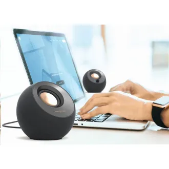 Creative PEBBLE V3, boxe desktop 2.0 cu USB-C și Bluetooth 5.0 - negru