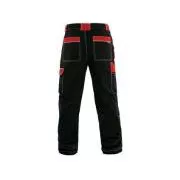 Pantaloni cu talie CXS ORION TEODOR, barbati, negru-rosu, marimea 46