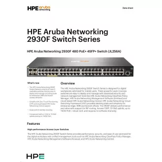 Aruba 2930F 48G PoE  4SFP  Swch RENEW JL256A