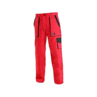 Pantaloni talie CXS LUXY ELENA, dama, rosu-negru, marimea 40