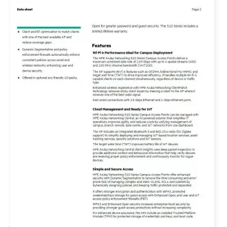HPE Aruba Networking AP-515 (RW) Antene interne radio duale 4x4/2x2 802.11ax Unified Campus AP RENEW Q9H62A