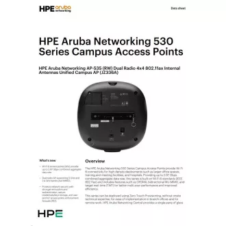 Aruba AP-535 (RW) Antene interne radio dual 4x4:4 802.11ax Unified Campus AP RENEW JZ336A
