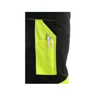 Pantaloni talie CXS SIRIUS BRIGHTON, iarna, barbati, negru-galben, marimea 52-54