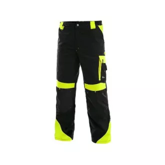 Pantaloni talie CXS SIRIUS BRIGHTON, iarna, barbati, negru-galben, marimea 56-58
