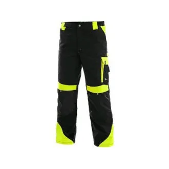 Pantaloni talie CXS SIRIUS BRIGHTON, iarna, barbati, negru-galben, marimea 56-58