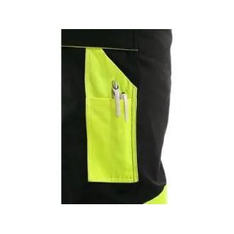 Pantaloni talie CXS SIRIUS BRIGHTON, iarna, barbati, negru-galben, marimea 60-62