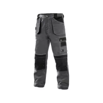 Pantaloni cu talie CXS ORION TEODOR, prelungiti, barbati, gri-negru, marimea 48-50