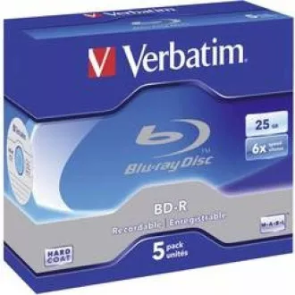 VERBATIM BD-R SL (pachet de 5) Blu-Ray / Jewel / 6x / 25GB VERBATIM BD-R SL (pachet de 5) Blu-Ray / Jewel / 6x / 25GB