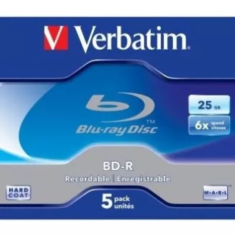 VERBATIM BD-R SL (pachet de 5) Blu-Ray / Jewel / 6x / 25GB VERBATIM BD-R SL (pachet de 5) Blu-Ray / Jewel / 6x / 25GB