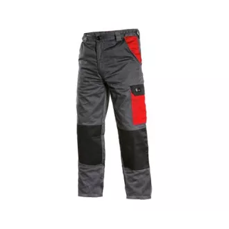 Pantaloni CXS PHOENIX CEFEUS, gri-rosu, marimea 54