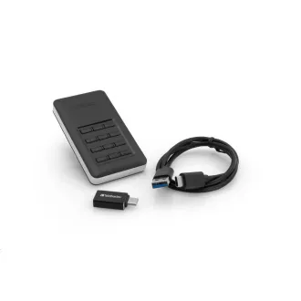 SSD extern VERBATIM Incl.KEYPAD 256GB USB3.1 GDPR