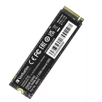 SSD VERBATIM Vi3000 SSD intern PCIe NVMe M.2 256 GB, W 1300/ R 3300 MB/s SSD VERBATIM Vi3000 SSD intern PCIe NVMe M.2 256 GB, W 1300/ R 3300 MB/s