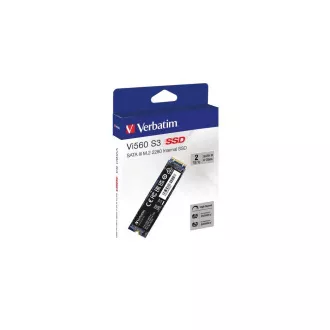 SSD VERBATIM Vi560 S3 M.2 2TB SATA III, Viteză de transfer de 550/500MB/s