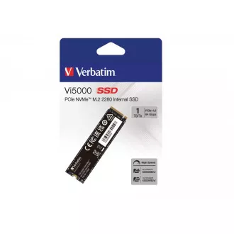 SSD VERBATIM Vi5000 SSD intern PCIe NVMe M.2 1TB, W 4500/ R 5000 MB/s