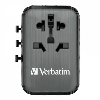 VERBATIM Adaptor de călătorie universal încărcător UTA-05 GaN III, 65W
