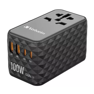 VERBATIM Încărcător universal de călătorie UTA-06 GaN III, 100W