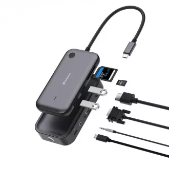 Adaptor de afișare VERBATIM WDA-01 Partajați ecranul meu 1080P, hub USB-C