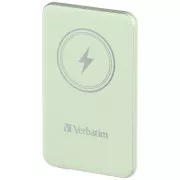 Baterie externă VERBATIM Charge 'n' Go, magnetică, 5000 mAh, USB-C, verde