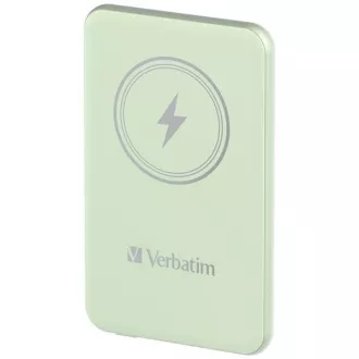 Baterie externă VERBATIM Charge 'n' Go, magnetică, 5000 mAh, USB-C, verde Baterie externă VERBATIM Charge 'n' Go, magnetică, 5000 mAh, USB-C, verde