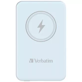 Baterie externă VERBATIM Charge 'n' Go, magnetică, 5000 mAh, USB-C, albastră
