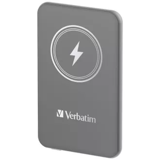 VERBATIM Power bank Charge 'n' Go, magnetic, 5000 mAh, USB-C, gri