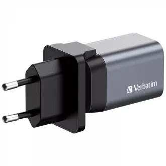 Încărcător de rețea VERBATIM GaN GNC-35, 35W, 1x USB-C, 1x USB Încărcător de rețea VERBATIM GaN GNC-35, 35W, 1x USB-C, 1x USB