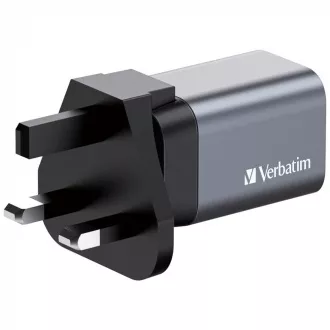 Încărcător de rețea VERBATIM GaN GNC-35, 35W, 1x USB-C, 1x USB Încărcător de rețea VERBATIM GaN GNC-35, 35W, 1x USB-C, 1x USB