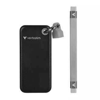 SSD extern VERBATIM 1TB Pocket USB3.2 Gen 2, negru/gri