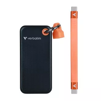 SSD extern VERBATIM 1TB Pocket USB3.2 Gen 2, negru/portocaliu