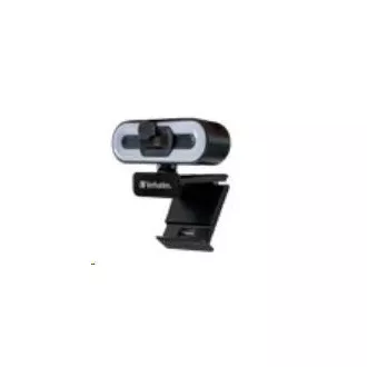 Cameră web VERBATIM AWC-02 Full HD 1080p cu focalizare automată, microfon, lumină Cameră web VERBATIM AWC-02 Full HD 1080p cu focalizare automată, microfon, lumină