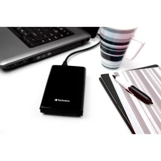 SSD extern VERBATIM 1TB Store 'n' Go Slim Portable USB 3.0, USB-A/USB-C, negru