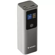Baterie externă VERBATIM Charge 'n' Go, 27000 mAh, 2x USB-C 140W, 1x USB-A 18W, Gri