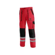 Pantaloni CXS LUXY BRIGHT, bărbătești, roșu-negru, mărimea 48
