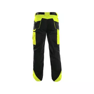 Pantaloni cu talie CXS SIRIUS BRIGHTON, 170-176cm, negru-galben, marimea 58