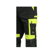 Pantaloni cu talie CXS SIRIUS BRIGHTON, 170-176cm, negru-galben, marimea 62