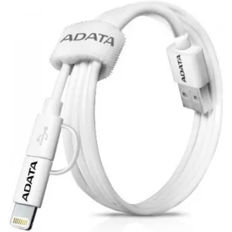 Cablu ADATA Sync & Charge Lightning - USB A 2.0, 100cm, plastic, alb