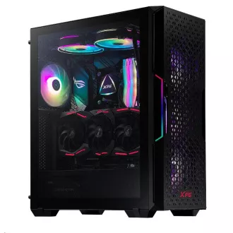 Carcasă ADATA XPG STARKER AIR Mid-Tower, fără sursă de alimentare, 1x 120mm + 1x 120mm ARGB, Negru