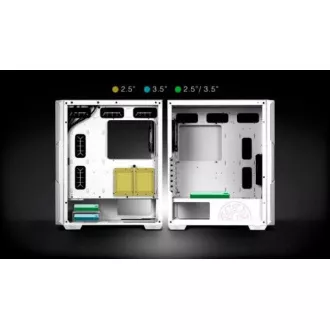 Carcasă ADATA XPG STARKER AIR Mid-Tower, fără sursă de alimentare, 1x 120mm + 1x 120mm ARGB, Negru