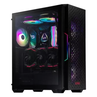 Carcasă ADATA XPG STARKER AIR Mid-Tower, fără sursă de alimentare, 1x 120mm + 1x 120mm ARGB, Negru