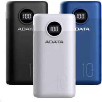 ADATA PowerBank AP10000 - baterie externă pentru mobil/tabletă 10000mAh, alb (37Wh) USB-C ADATA PowerBank AP10000 - baterie externă pentru mobil/tabletă 10000mAh, alb (37Wh) USB-C
