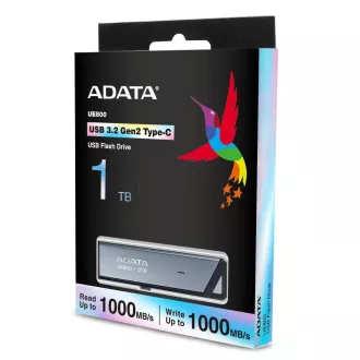 Unitate flash ADATA UE800 1TB, USB 3.2 USB-C, unitate Elite, gri