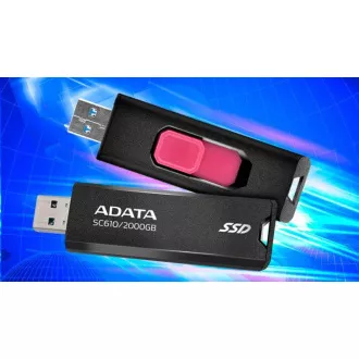 SSD extern ADATA 500GB SC610, USB-A 3.2, negru