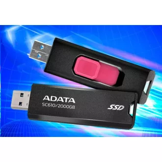SSD extern ADATA SC610 1TB, USB-A 3.2, negru