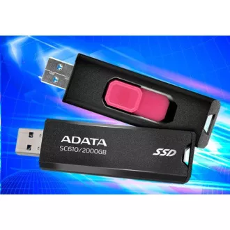 SSD extern ADATA SC610 1TB, USB-A 3.2, negru