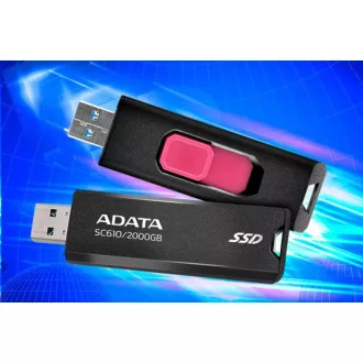 SSD extern ADATA SC610 2TB, USB-A 3.2, negru