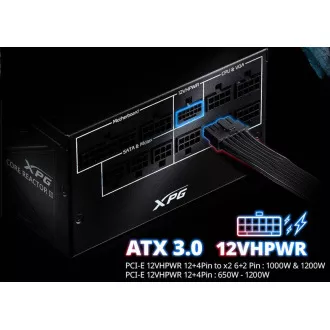 Sursă de alimentare ADATA XPG CORE REACTOR II 850W, 80  GOLD, complet modulară, ATX 3.0