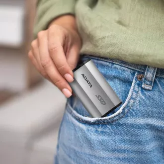 ADATA SSD extern 2TB SD810 USB 3.2 USB-C, argintiu