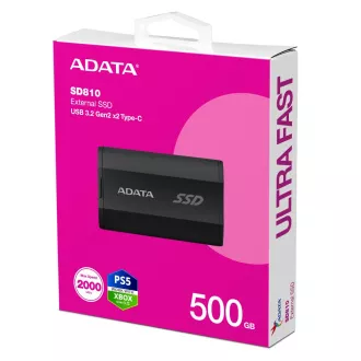 SSD extern ADATA 500GB SD810 USB 3.2 USB-C, negru